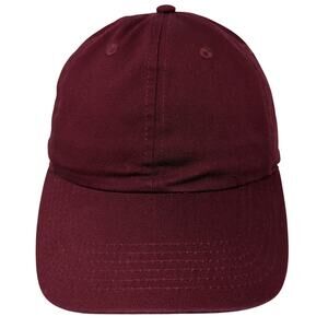 Newhattan Slideback Hat Red One Size Adjustable Blank Outdoor Solid